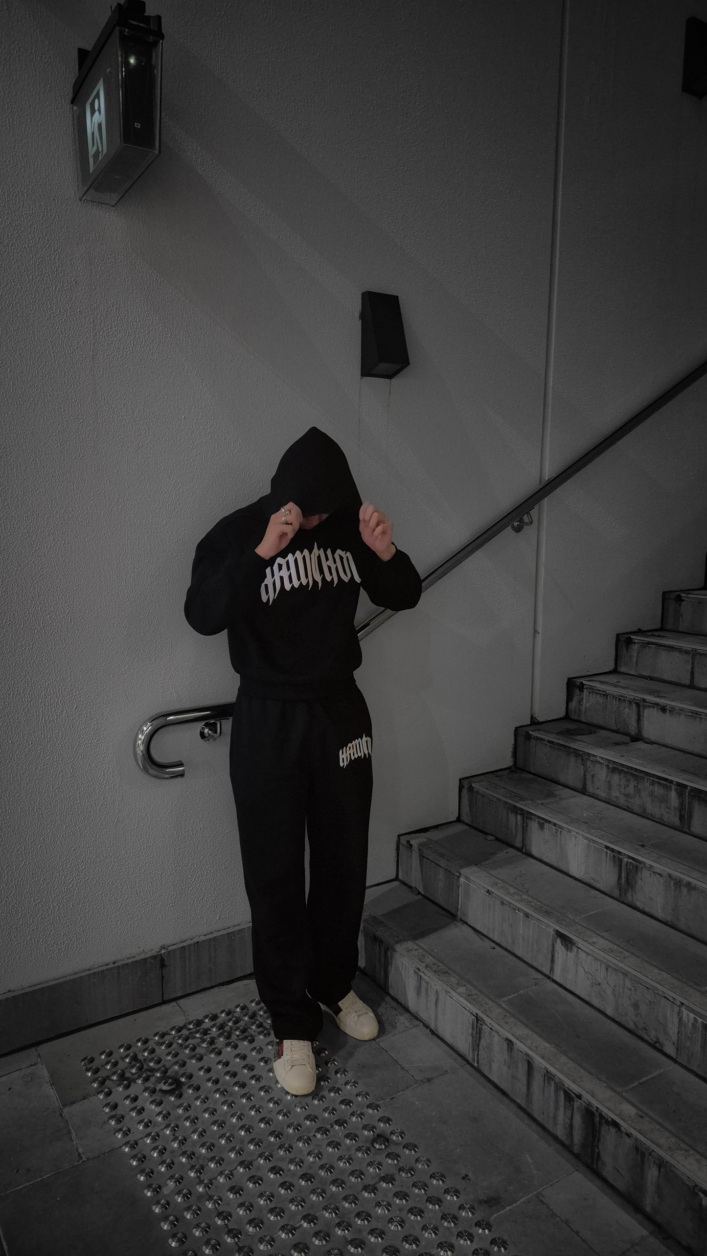 HAMCHOI™ Gothic Hoodie — Jet Black
