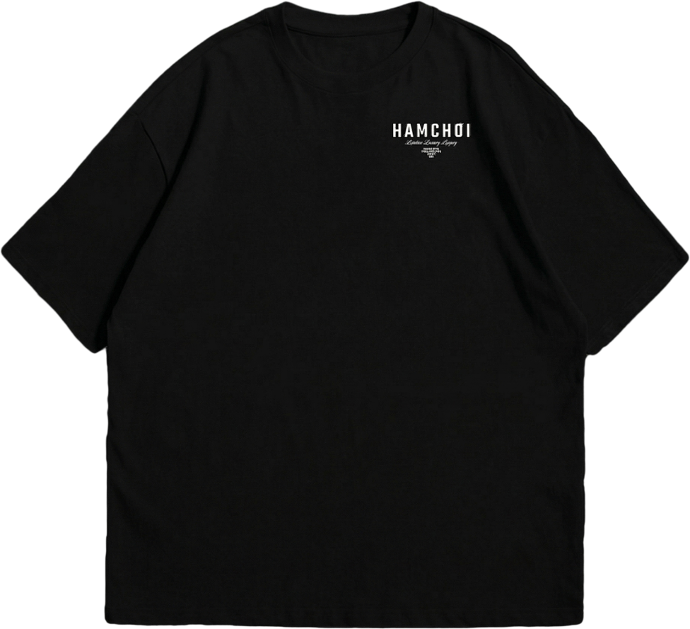 HAMCHOI™ “Legacy” Oversized Tee — Black