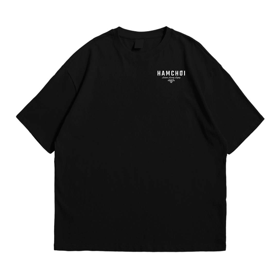 HAMCHOI™ “Legacy” Oversized Tee — Black