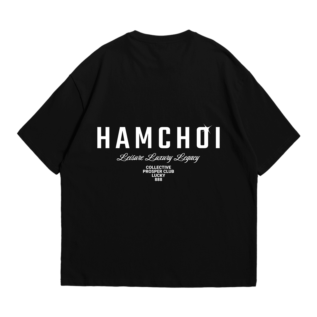 HAMCHOI™ “Legacy” Oversized Tee — Black