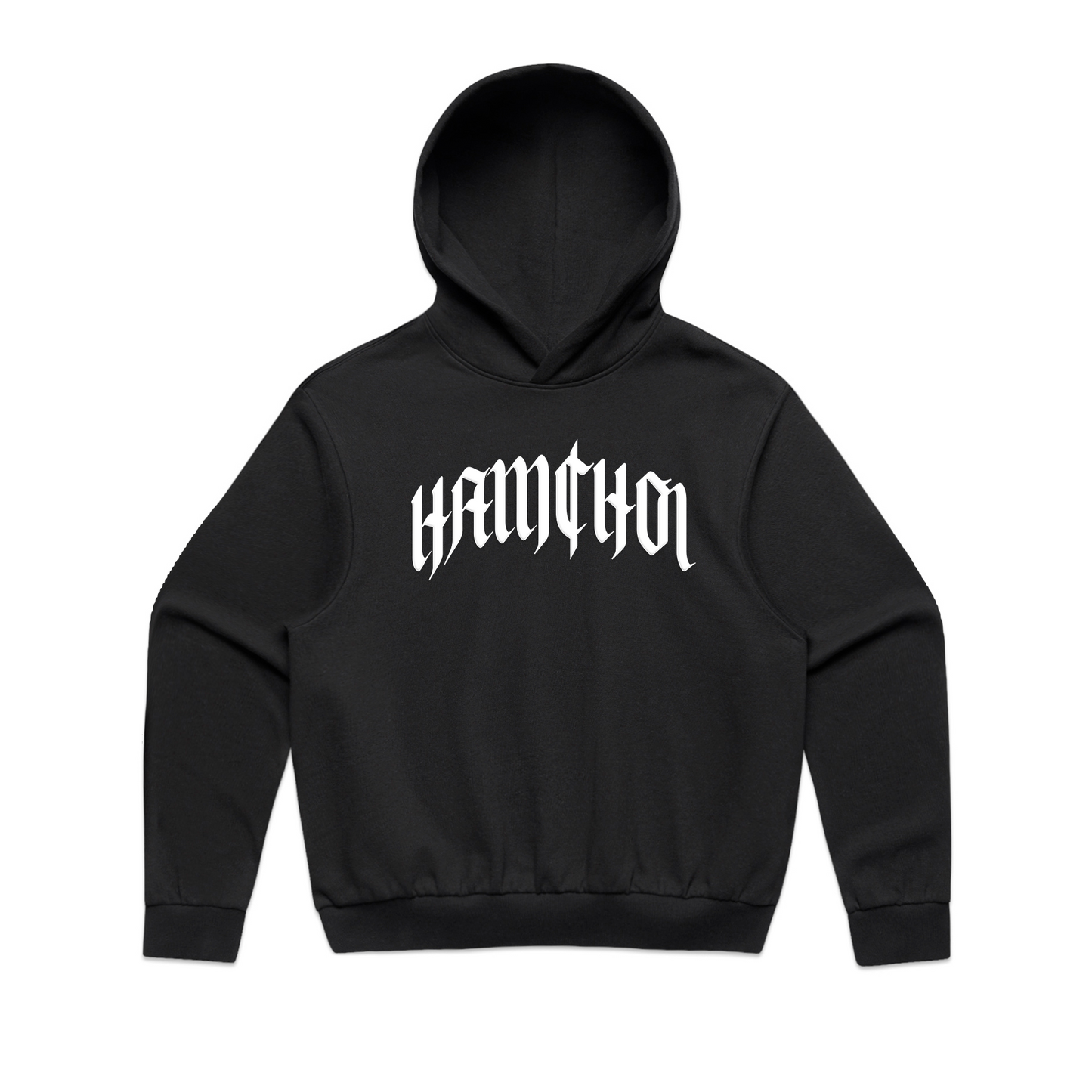 HAMCHOI™ Gothic Hoodie — Jet Black