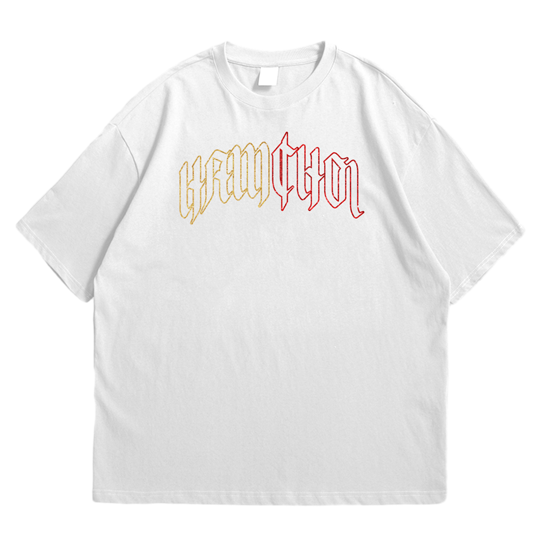Hamchoi Year of the snake oversized tee White