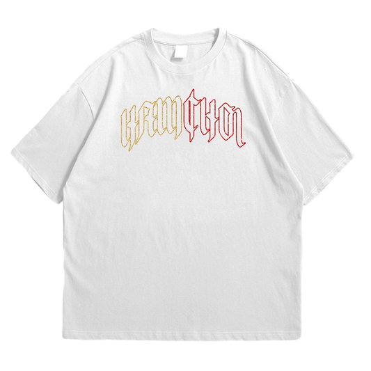 Hamchoi Year of the snake oversized tee White