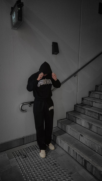 HAMCHOI™ Gothic Hoodie — Jet Black