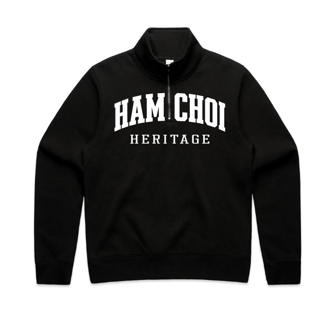 HAMCHOI Heritage half zip top