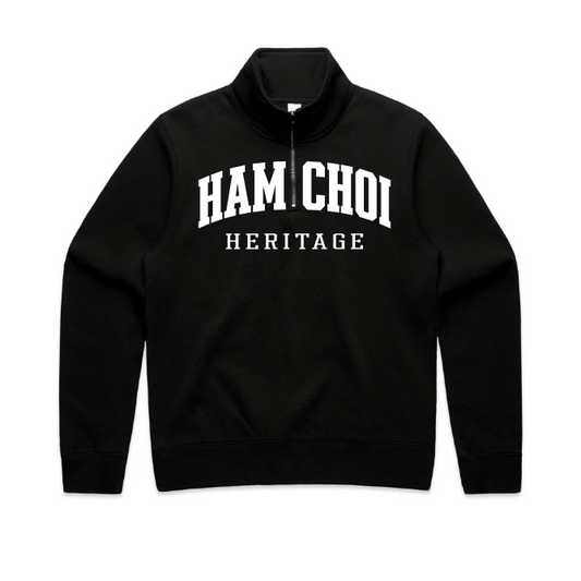 HAMCHOI Heritage half zip top