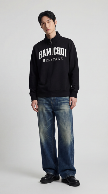 HAMCHOI HERITAGE HALF ZIP