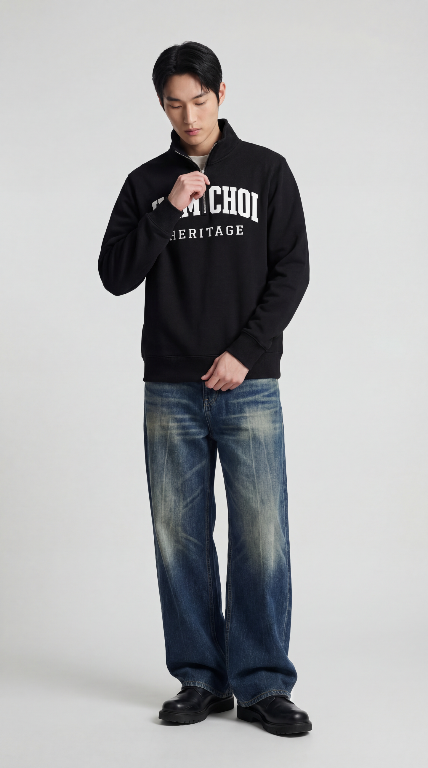 HAMCHOI HERITAGE HALF ZIP
